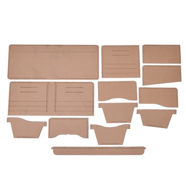 Wallet Pattern Template Transparent Acrylic Manual Leather Pattern Wallet Template