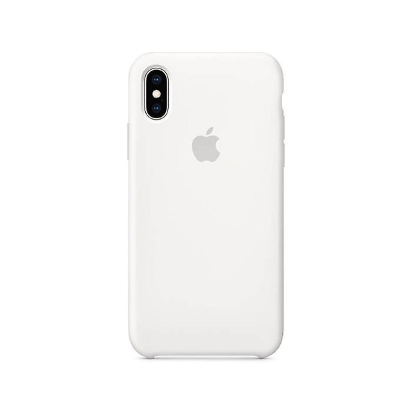 Silikon Telefon Cover til iPhone X & iPhone Xs White