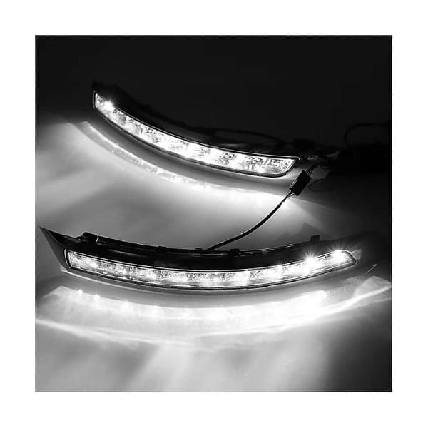 1Par for XC90 2007-2013 LED DRL Blinklys Kjørelys Tåkelys Silver