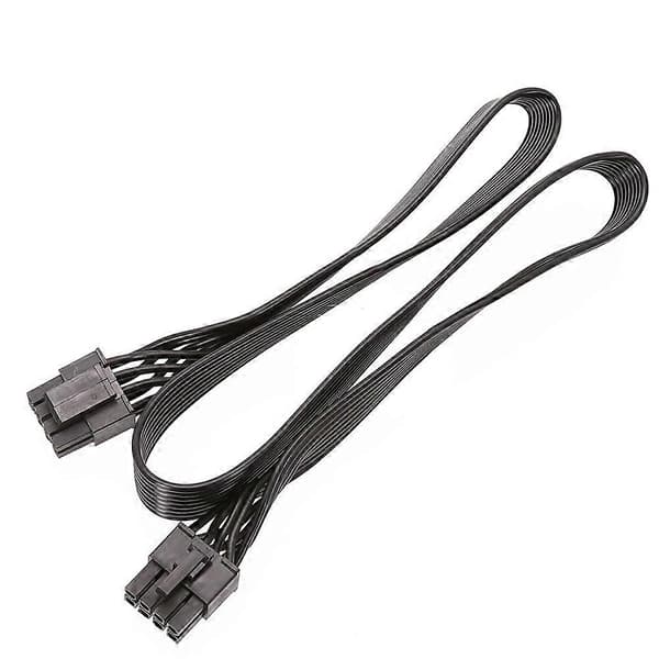 CPU 8-bens han til CPU 8-bens (4+4 ben) han EPS-12V bundkort strømadapterkabel til modulær strømforsyning 60 cm Black