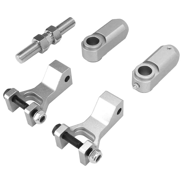 5 Pcs/Set ATV Front Rear Lowering Kit in Aluminum Alloy, Replacement for Raptor 350 660 700 Silver