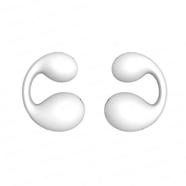 Til Ambie Sound Earcuffs Øreknogleledning Ørering Trådløse Bluetooth-øretelefoner Auriculares Headset-fremragende White