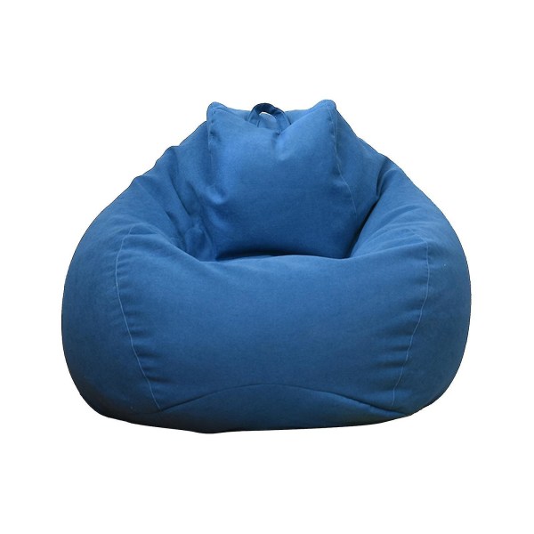 Nya Extra Stora Bönpåse Stolar Soffa Överdrag Inomhus Lat Lounger För Vuxna Barn Kampanjpris Blue 100 * 120cm