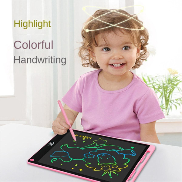 12 tommer K-model LCD-håndskriftstavle Farvetegning Doodle Øjenbeskyttelse Skrivetavle Farveskærm