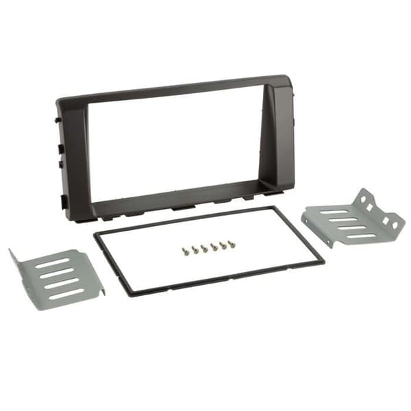 2-DIN bilradiofront kompatibel med Kia Rio(YB) 02/2017-04/2023 sort