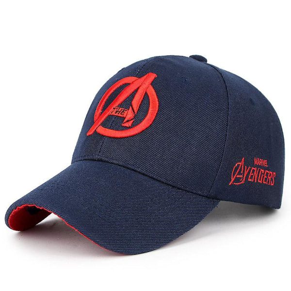 Marvel The Avengers Baseball Cap Visir Rim Snapback Sport Hats Navy Blue A
