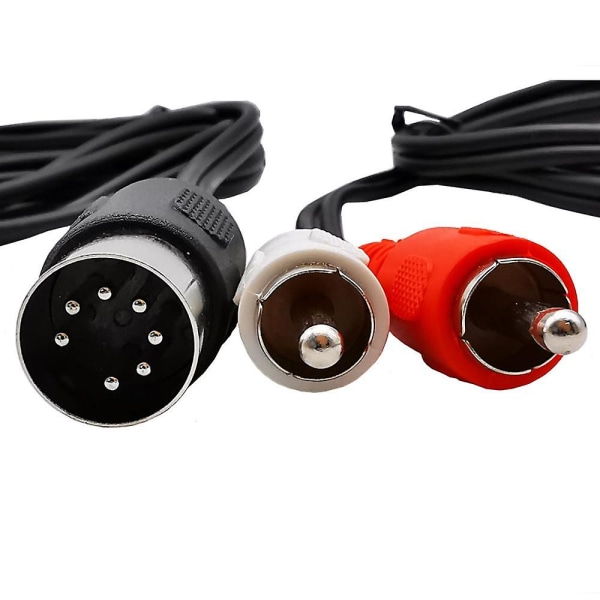 7-stifts DIN-hane Public till 2 RCA Lotus-hane/hona-kontakt Gammal B&O TV-utrustningsadapterkabel 50 cm 150 cm 5 fot 1,5 m 7pin-RCA Male 0.5M