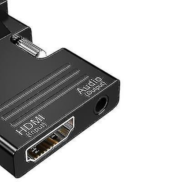 HDMI til VGA-kabel med lydutgang, HDMI-konverter black