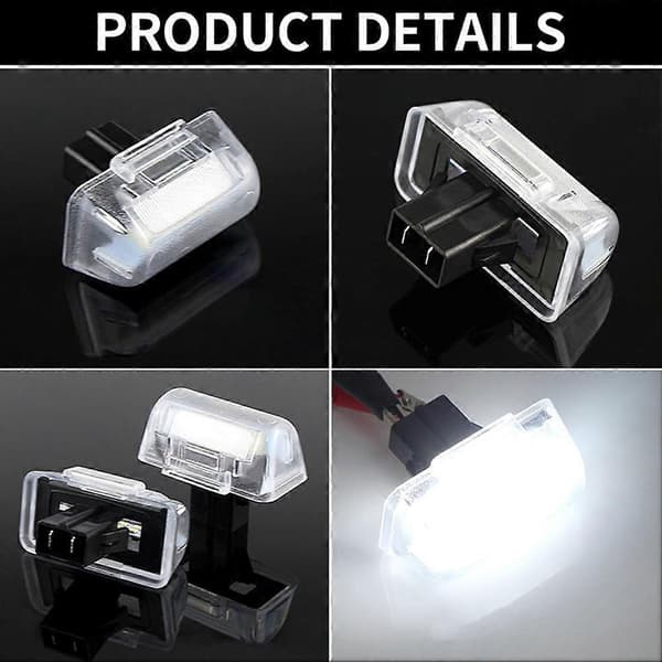 2 stk. LED-nummerpladelys til Transit MK6 MK7 2013
