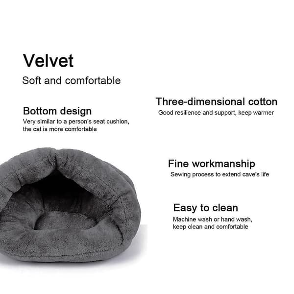 Marsvinsseng lavet af blød fleece til at putte i. Sovepose til puder