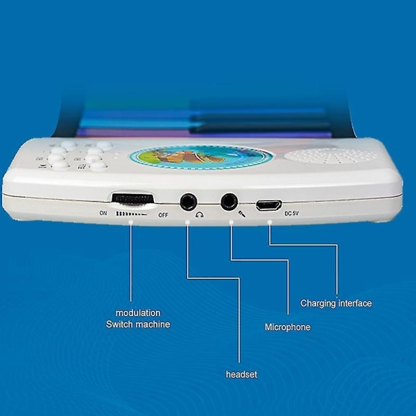 49-Tasters Pianotastatur Opprullbar Silikon Elektronisk Orgel Med Innebygd Høytaler For Barn