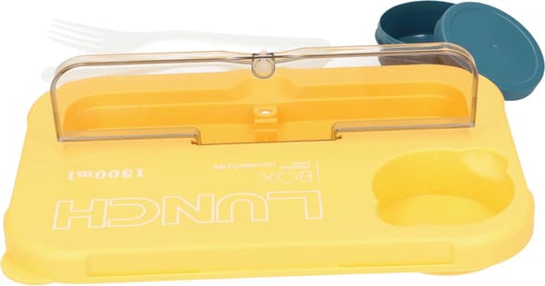 Beautiful Lunch Box 1550ml Stackable Bento Box Navy Blue With Cutlery BPA Free Lunch Box Microwave Safe Leak Proof & Durable For Work Blue