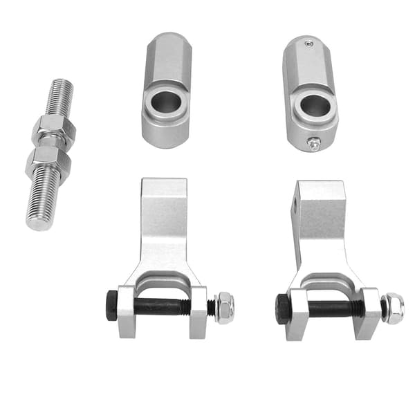 5 Pcs/Set ATV Front Rear Lowering Kit in Aluminum Alloy, Replacement for Raptor 350 660 700 Silver
