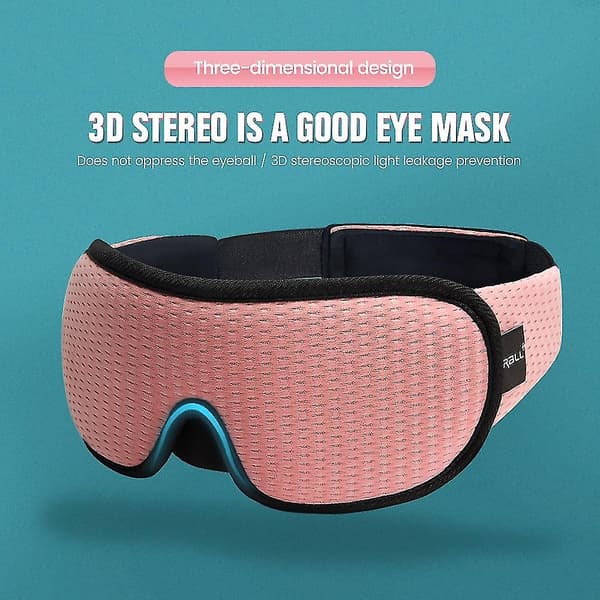 3D Sovmask Reseskydd Ögonmask För Att Sova Ögonbindel Ögonskydd Nattmask Sovmask Ögonlapp Black