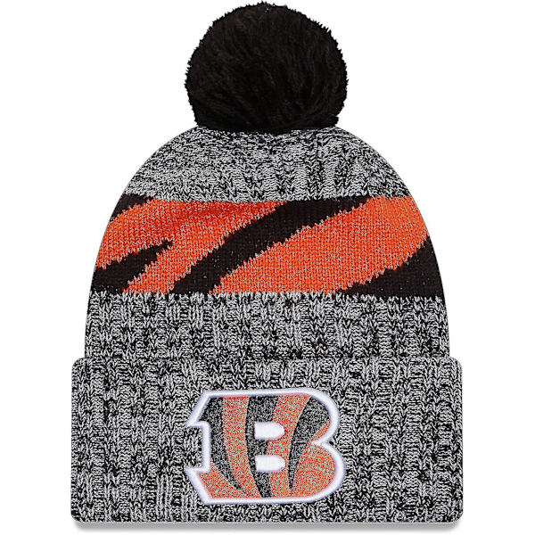 NFL Sideline Sport Stickad Mössa Amerikansk Fotboll 2023/2024 Vintermössa Med Pompom One Size Alla Lag SportKnit to Bengal-Black31878
