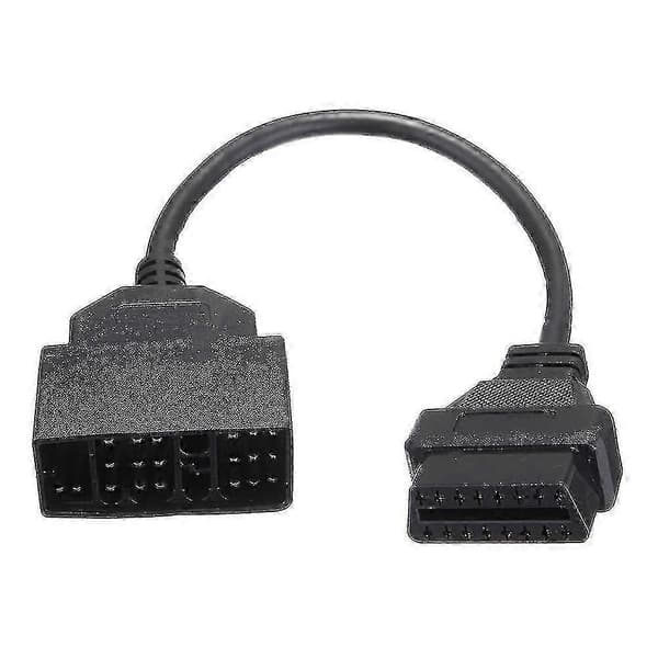 Toyota 22-bens Obd1 til 16-bens Obd2 Diagnostisk Scanner Adapterkabel Black