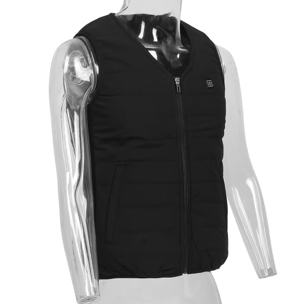 Intelligent Elektrisk Opvarmet Vest 3 Zoner Termisk USB-interface 2XL