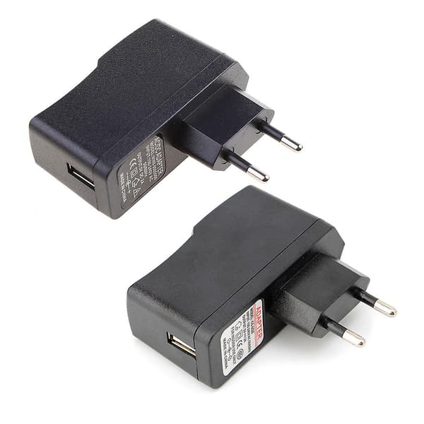 DC 5V 2A 10W USB Strømadapterlader AC 100-240V US EU Plugg