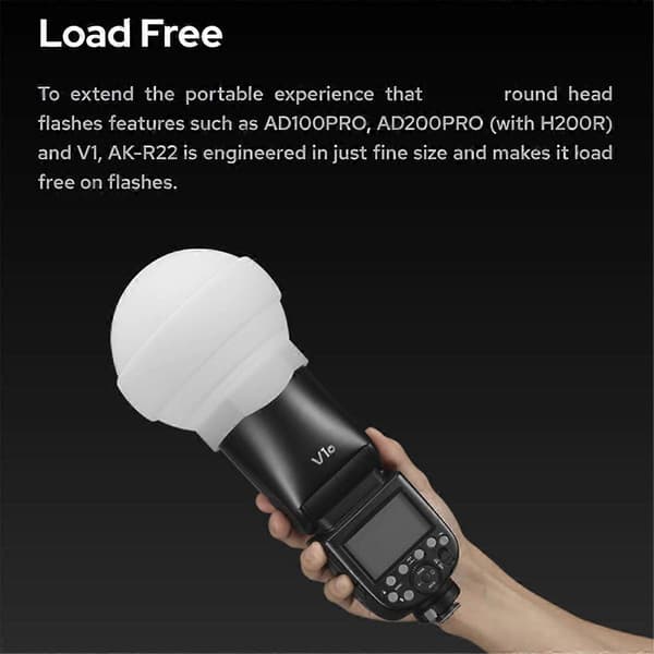 Lyn-diffuser til V1-serien af ​​lyn AD100PRO/200PRO Fotografering Live