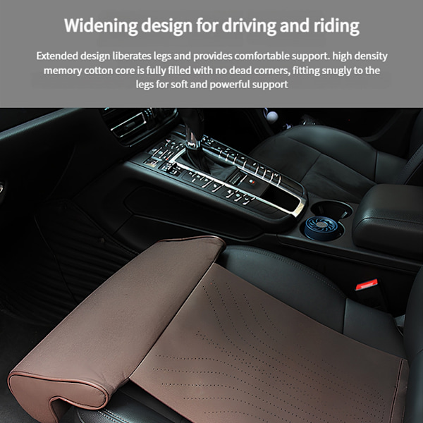 Universal Car Leg Support Cushion Ergonomic Design Stress-Reducing Solution Brown 0.47