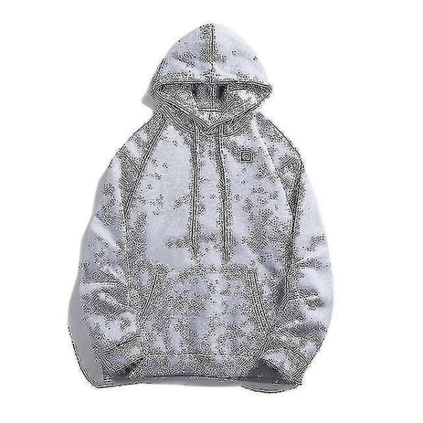 Uppvärmda Hoodies, USB Elektrisk Uppvärmning Lättvikts Hooded Tröjor Jacka M