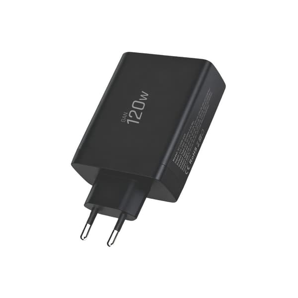 Tech-Protect 120W Vægoplader PD QC3.0 USB-C/USB-A Sort 280