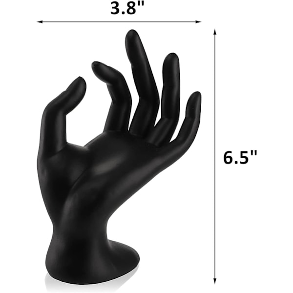 Pack Ring Handhållare, Smyckesdisplayhållare för Handen, Resin Armband Ringform Smyckesdisplay, Smyckesur Stativ för Hemorganisation