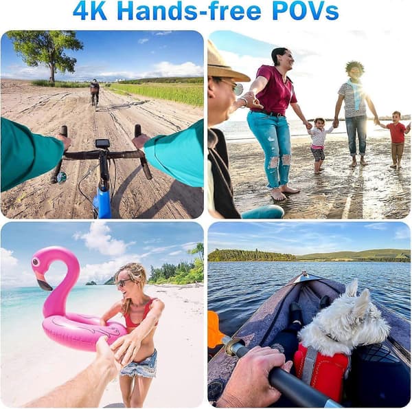 2025 Latest Model 3 4K Thumb Action Camera, Small Size, Mount Anywhere, Small Body Camera with
