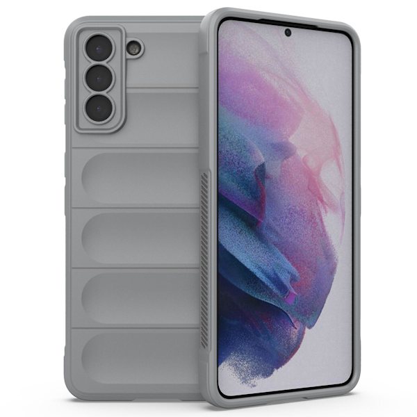 Robust bakdeksel for Samsung Galaxy S21+ 5g - støtsikker, myk TPU-beskyttende deksel Light Grey