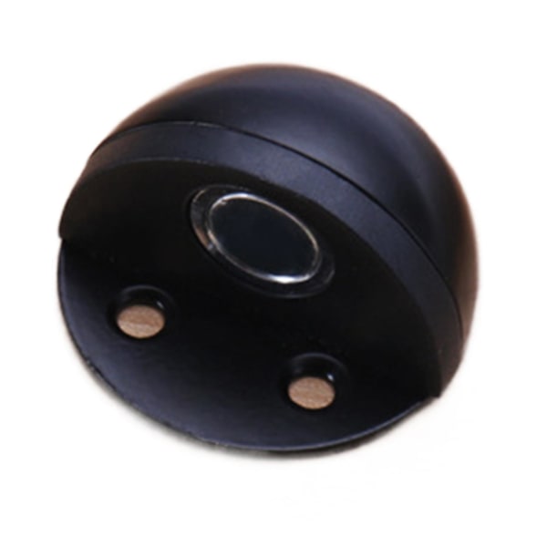 Gummi Halvrund Antikollisjonsdørstopp Anti-ripe og Anti-korrosjon For Dør Elegant Black Magnetic Belt