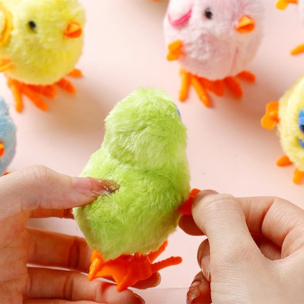 Easter Bounce Chick Broken Shell Chicken Flerfarget plast + plysj interaktive leker shape 3