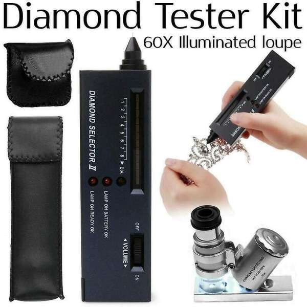 Guld Silver Diamant Ädelstenar Selector Testing Digital Electronic Tester Kit