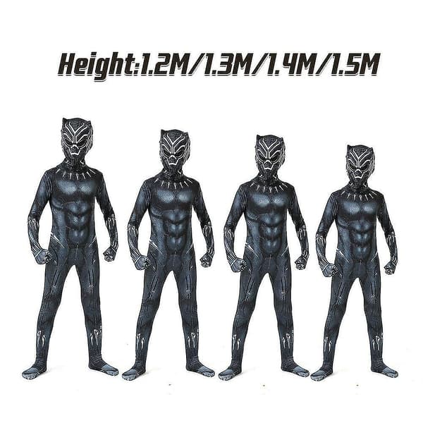 Kostume til drenge - Black Panther 130cm