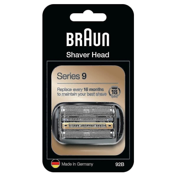 Braun 92b Series 9 sähköparranajokasetin vaihtoterä, musta