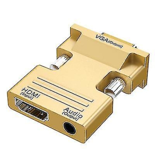 HDMI-VGA-kaapeli äänen ulostulolla, HDMI-muunnin gold