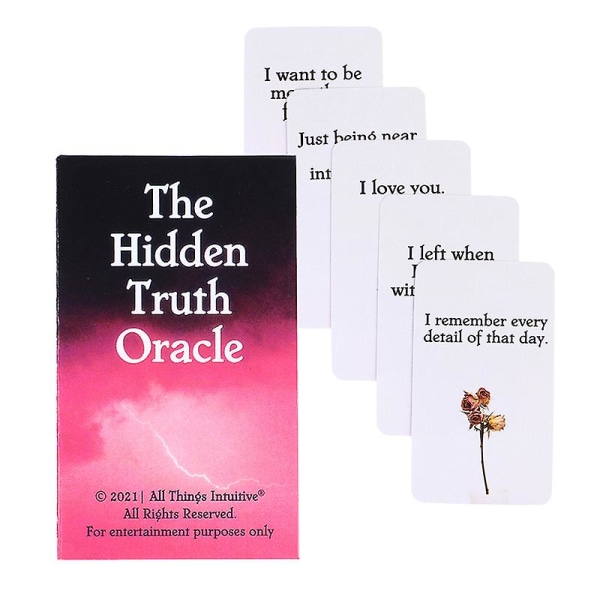 Hidden Truth Oracle Cards Tarot Card Party Prophecy Ennustaminen lautapeli