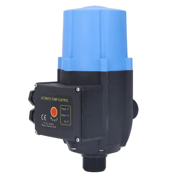 Water Pump Pressure Control Switch Waterproof Adjustable Automatic Blue Electronic Controller 0.75kw 110V-120V