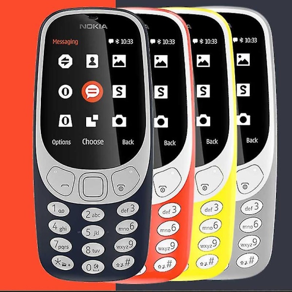 Mobiltelefon, Dual Sim, 3310 2,4 tommer farveskærm