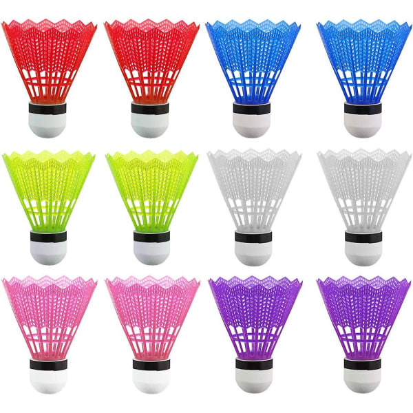 Pack of 24 Badminton Shuttlecocks Badminton Plastic Ball Foam Head for Kids Adults Sport Activities Exercise