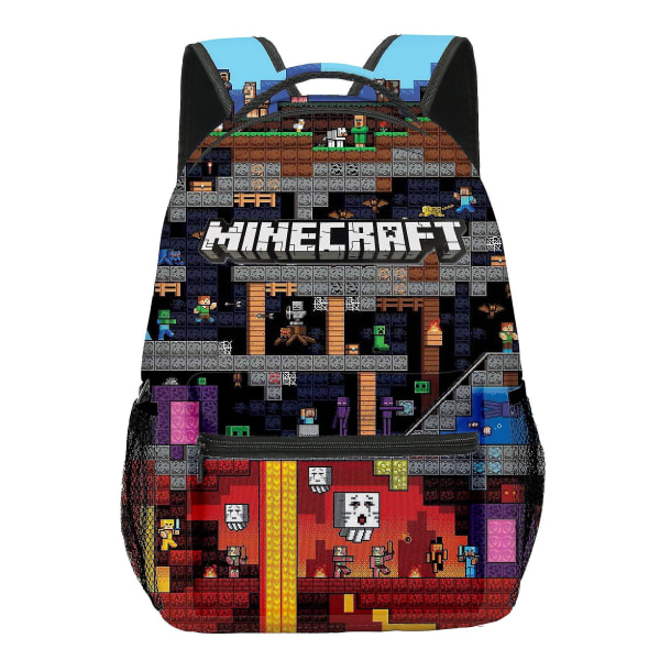 Minecraft Primary and Secondary School Elevers Skoletasker Børne Rygsække Rygsække til folkeskoleelever 4