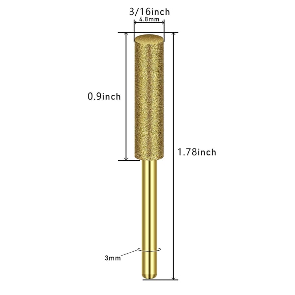 8 st Diamantkedjeslipar med hög hårdhet - stenfil, diamantslipningshjul Kedjeslipar (3/