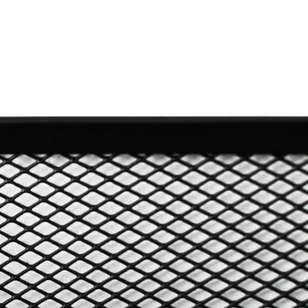 5-Layer Wall File Holder Vertical Placement Glossy Edges Wall Mounted File Holder with Hanging Hole for Office Black