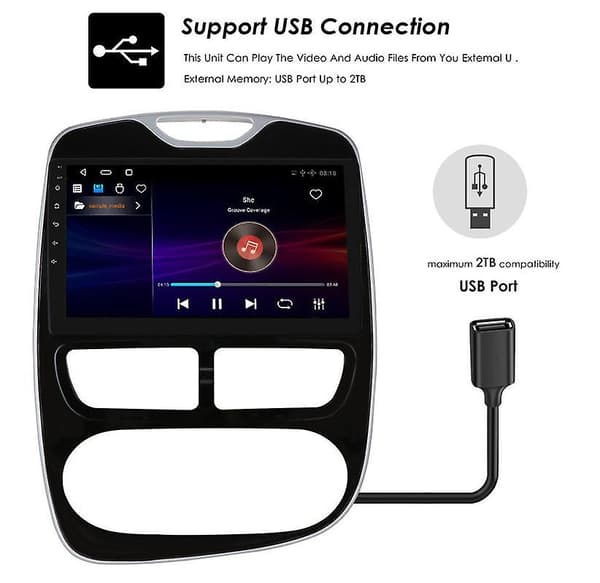 Android Auto Renault Clio 4 BH98 KH98 2012-2016 Autoradion multimediasoitin navigoinnilla 4G 8 Core 6+128 with carplay