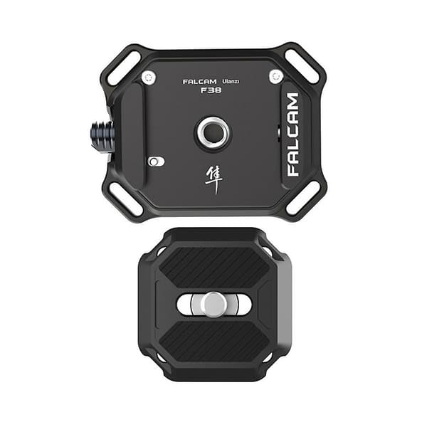 F38 Universal DSLR Gimbal Quick Release Plate Klemme Stativ Slider Gimbal Tilbehør Black