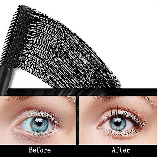 4d Silk Fiber Vedenkestävä Ripsiväri Pitkä Paksu Ripsiväri Värikäs Ripsiväri Paksuntava Pidentävä Meikkiin Black