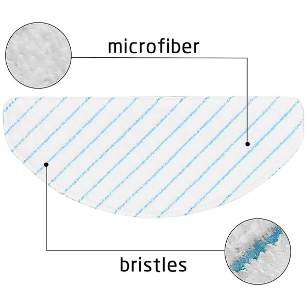 50 st Moppdukar Kompatibla Ecovacs Deebot Ozmo T8 Aivi T8 Max T9 Aivi Aivi+