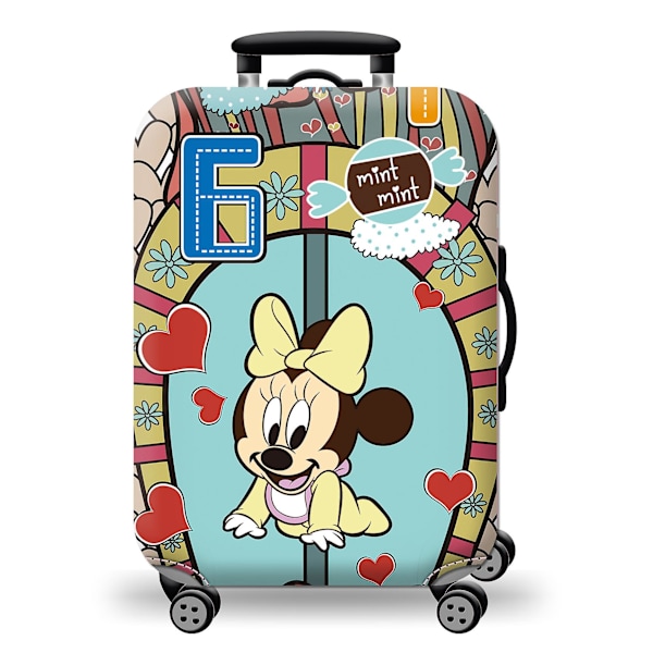 Jinzhaolai Kawaii Frozen Elsa Anime Cartoon Elastisk Resväska Skyddande Överdrag Dammskydd Flickor Present Restillbehör Till 18''-28'' Bagage H4024 L