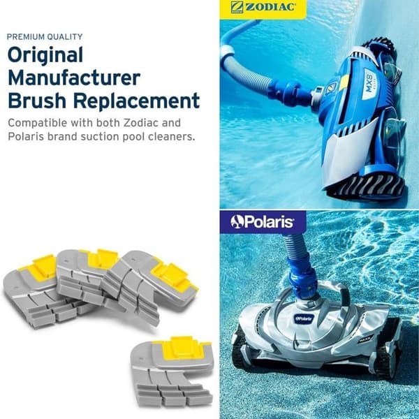 Pakke med 4 Cyclone R0714400 skrubbebørster til Zodiac MX8 Elite poolrobot