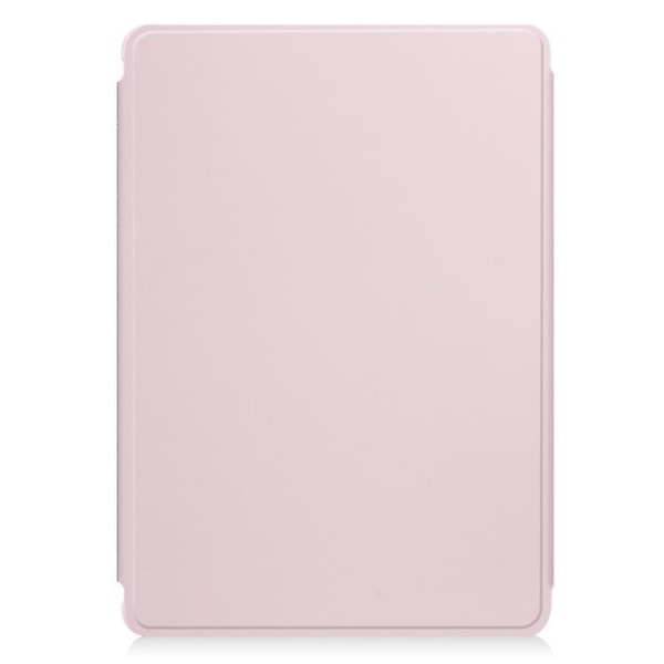 Kompatibel med Samsung Galaxy Tab A9+ 360 Rotation Transparent Smart case med tangentbord Pink