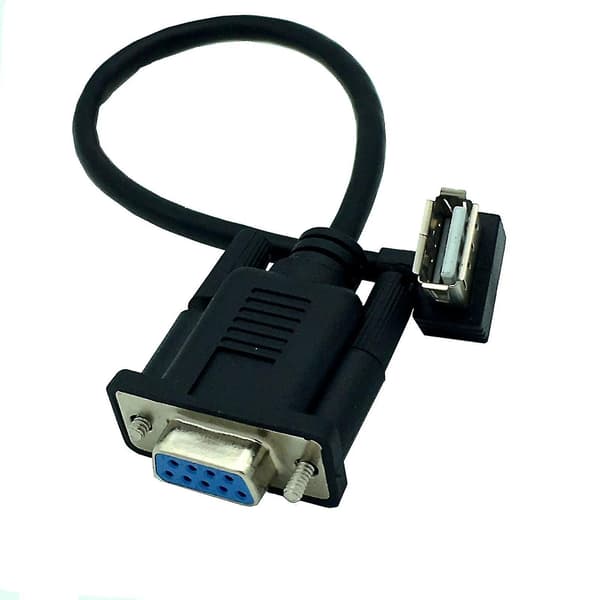 Rs232 Db9 9-bens hun til Usb 2.0 A han Plc seriel kabeladapterkonverter 8\" tommer 25 cm